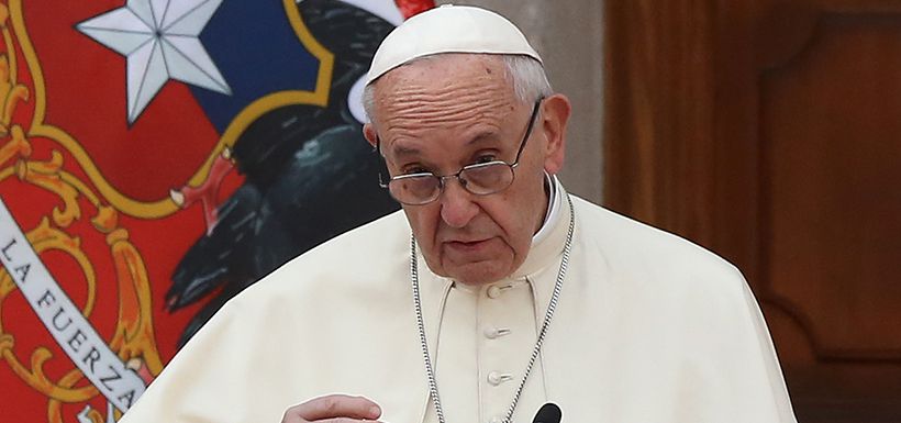 Papa Francisco visita a la Presidenta de la Republica