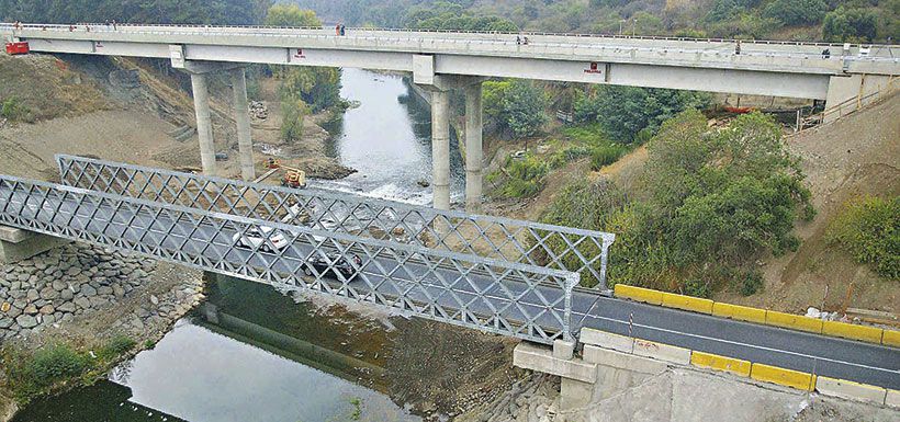 Puente Río Claro, en la Región del Maule.