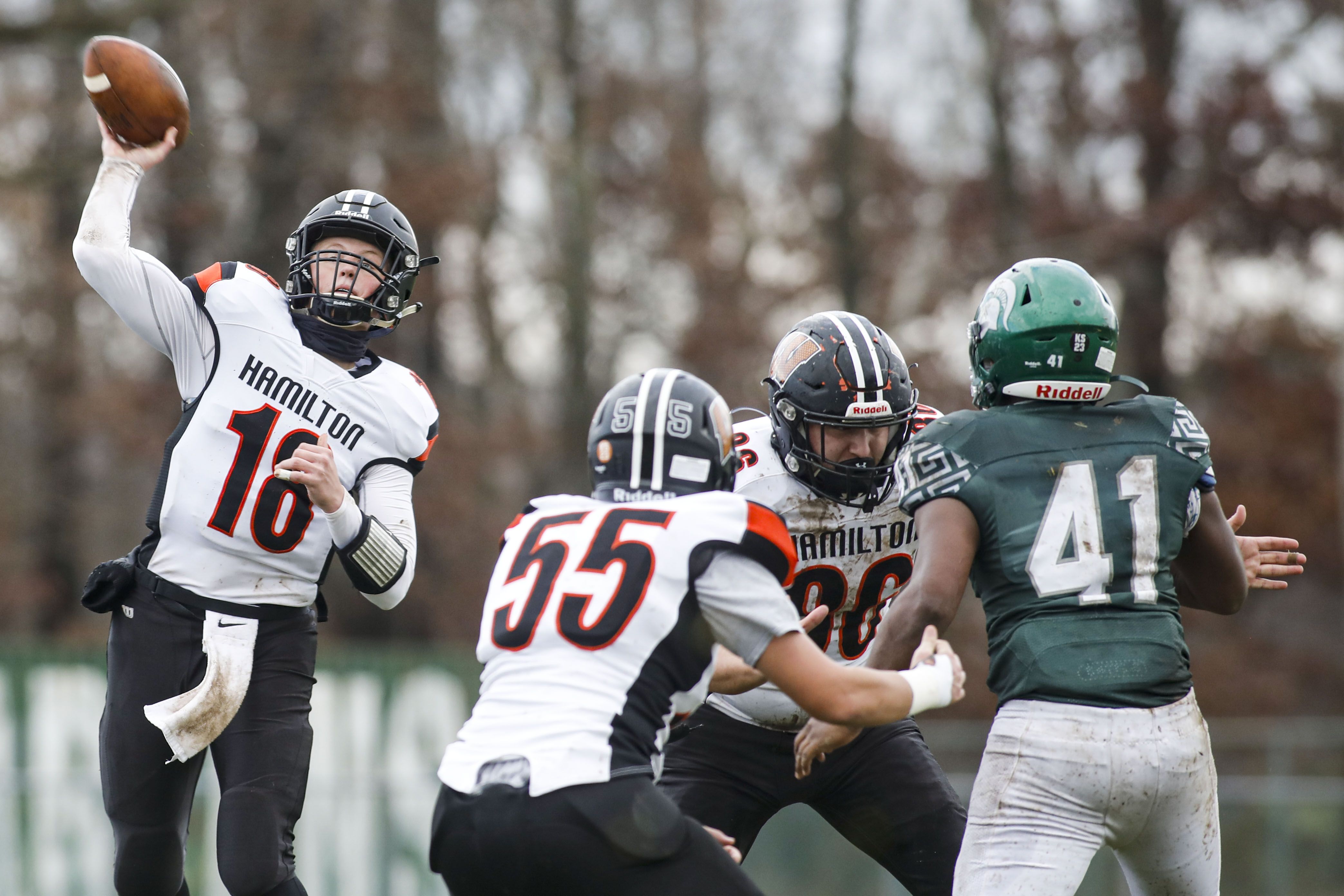 Football: Steinert vs. Hamilton West in Thanksgiving Day rivalry