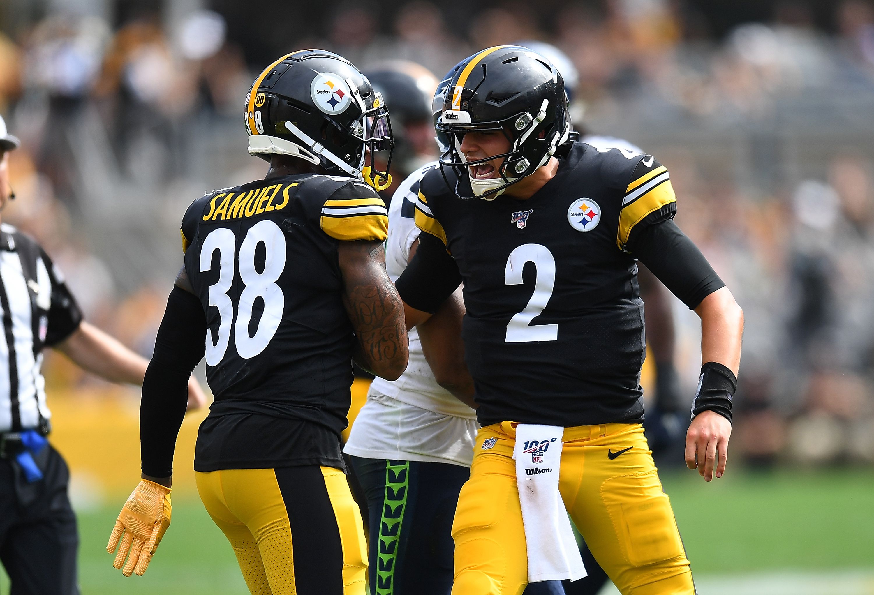 Nov 16th, 2017: Helmet of Steelers Ben Roethlisberger #7 during