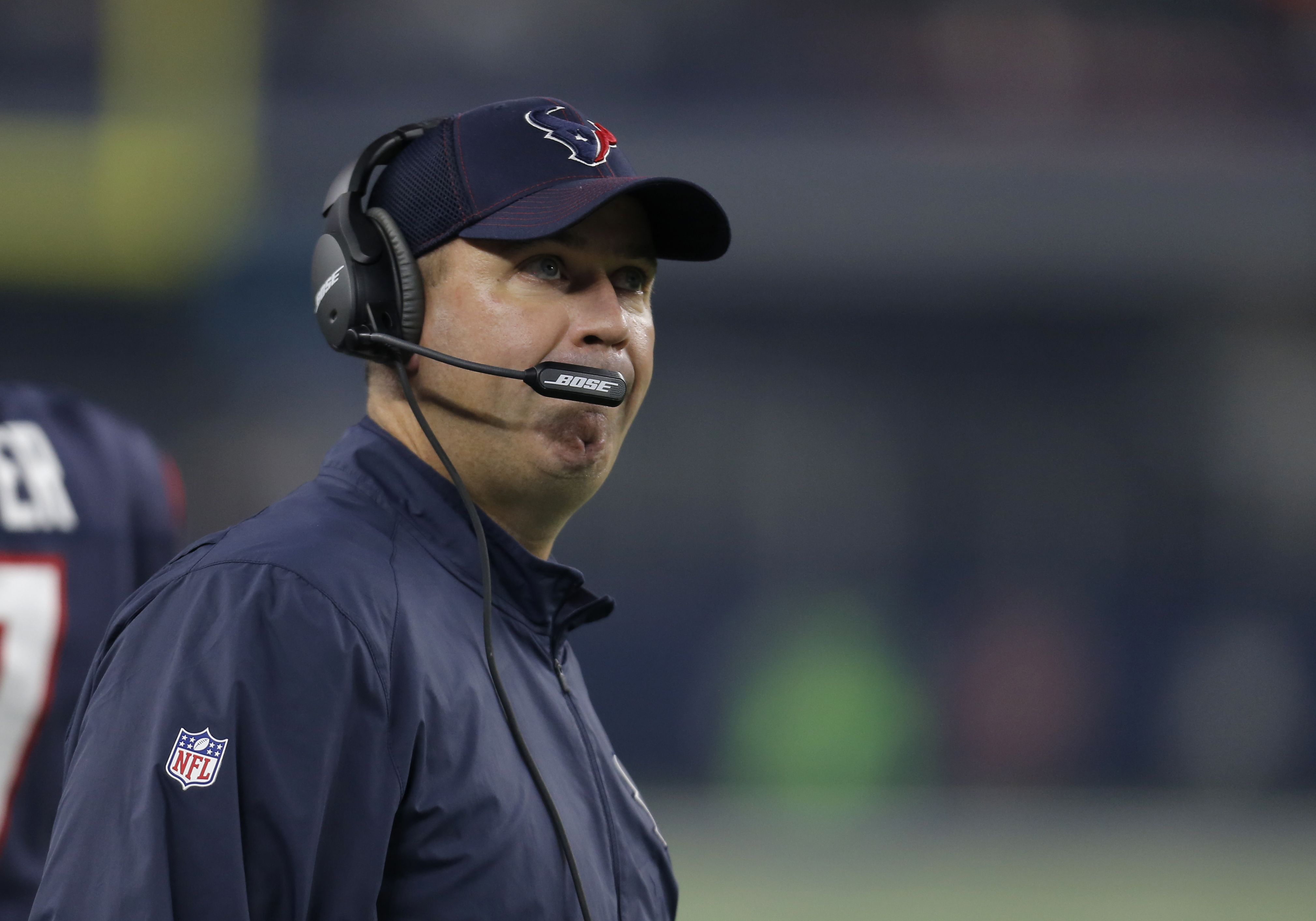 Houston Texans head coach Bill O'Brien speaks during a news