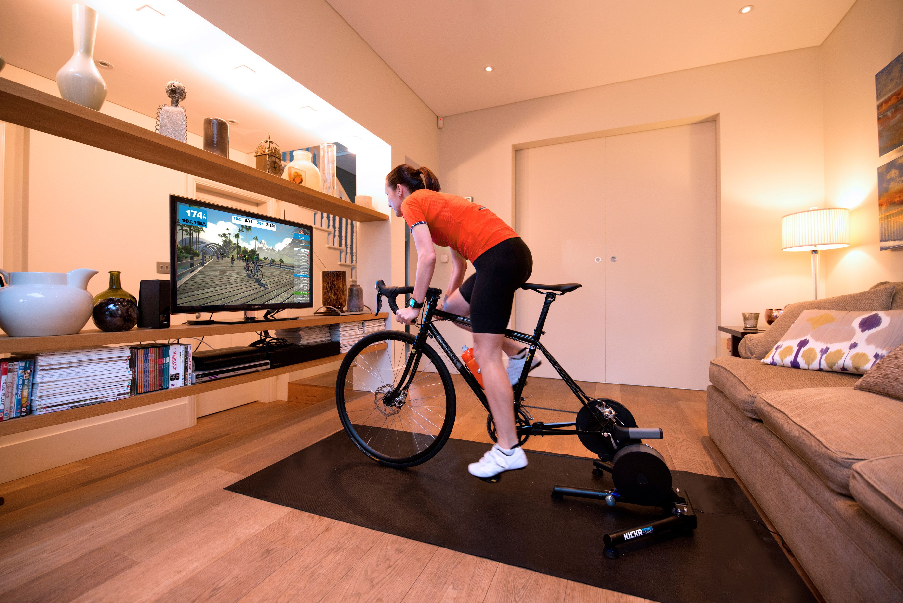 Zwift cycling