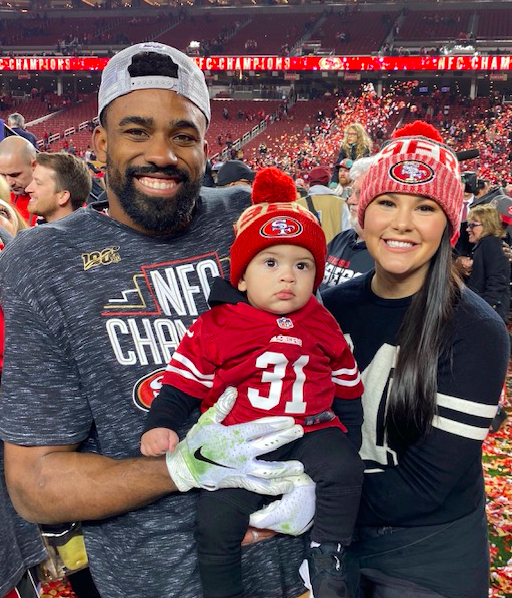 49ers' Raheem Mostert receives hateful messages after suffering injury,  wife says