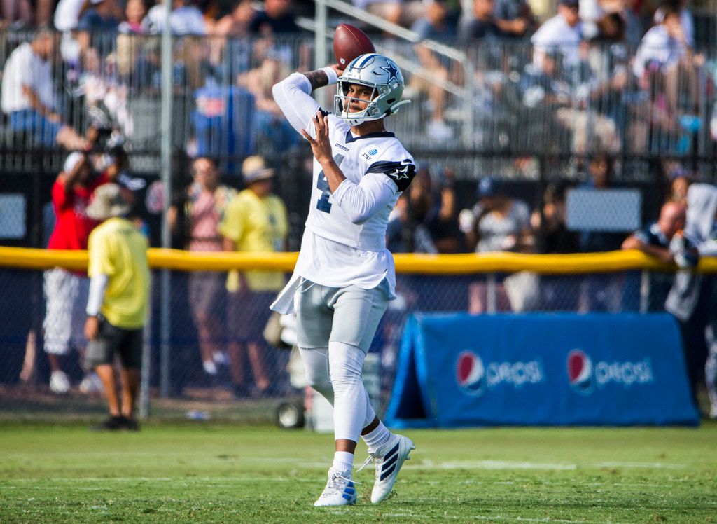 Dak Prescott doing light throwing means he should be returning to practice  relatively soon - Blogging The Boys