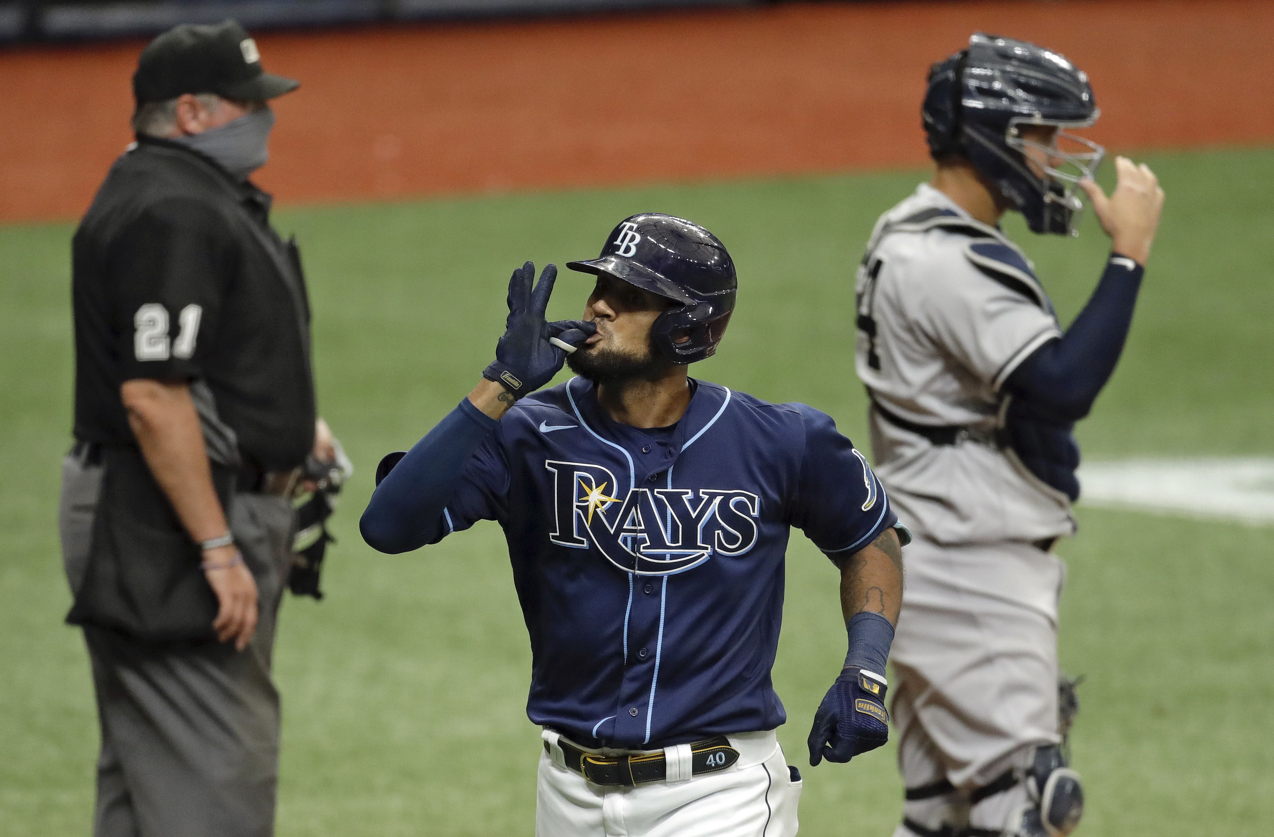 ALDS Game Used Home Jersey: Kevin Kiermaier (HR) - October 7 & 8