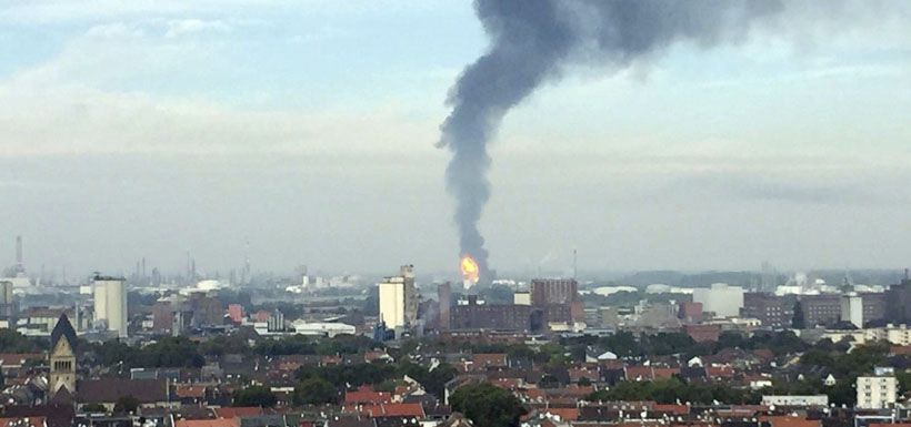 Explosión de plantas químicas en Alemania