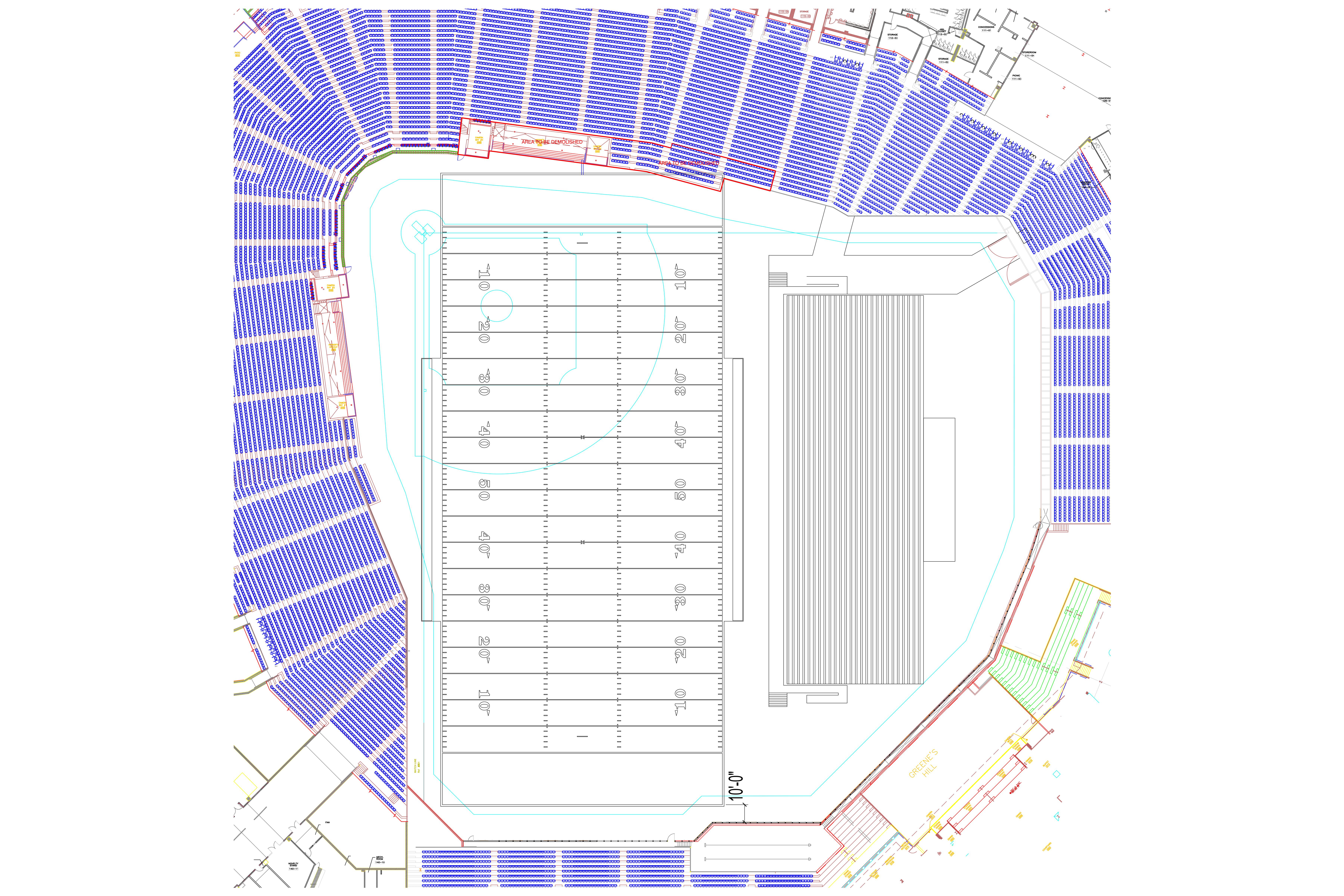 A sneak peek at Globe Life Park's soccer set up for North Texas SC - 3rd  Degree