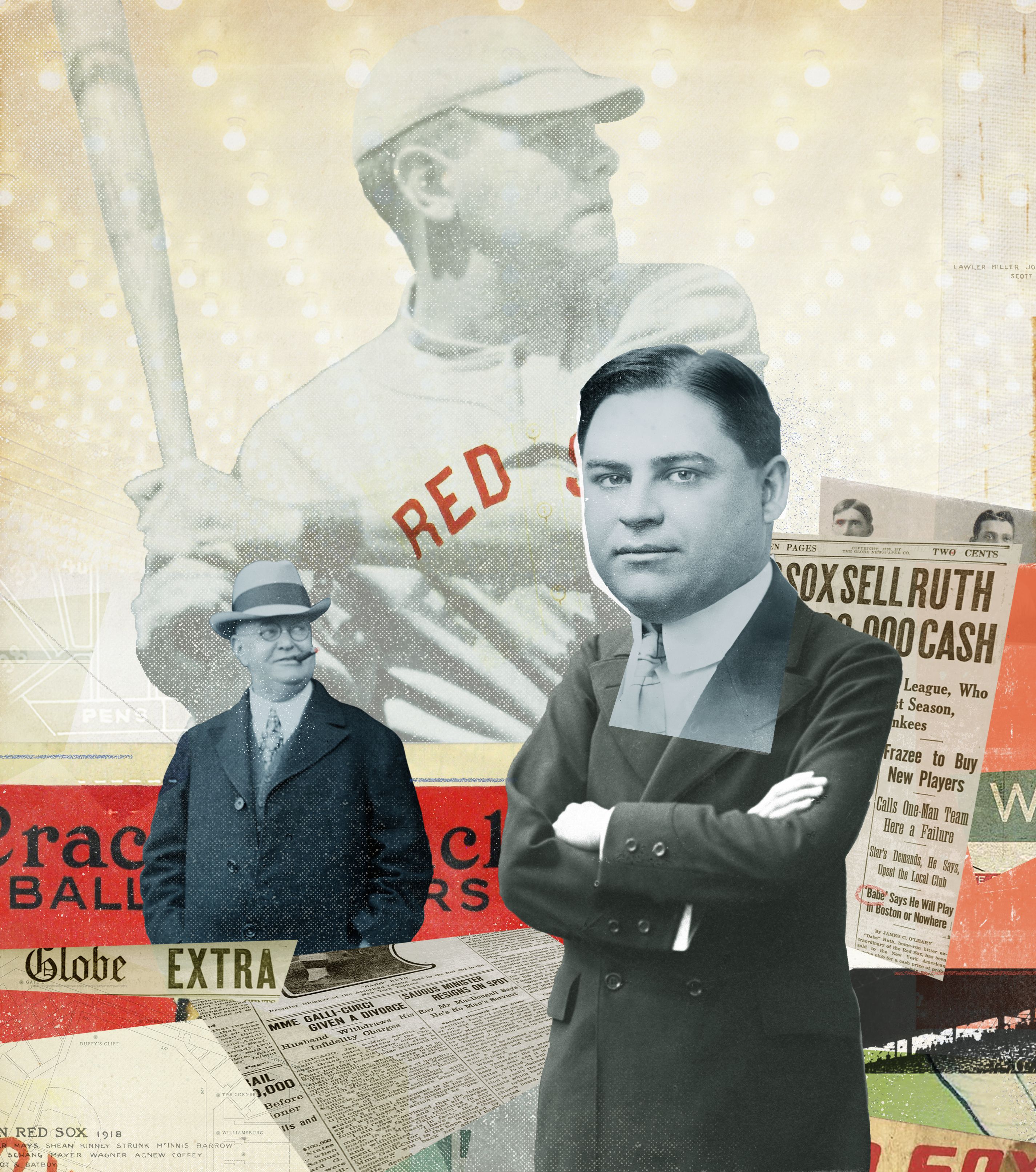 Babe Ruth, Major League Baseball Player, Boston Red Sox, Portrait, 1919  Canvas Print