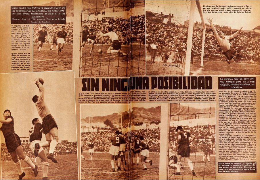 Bolivia vs Chile, 1957, Revista Estadio