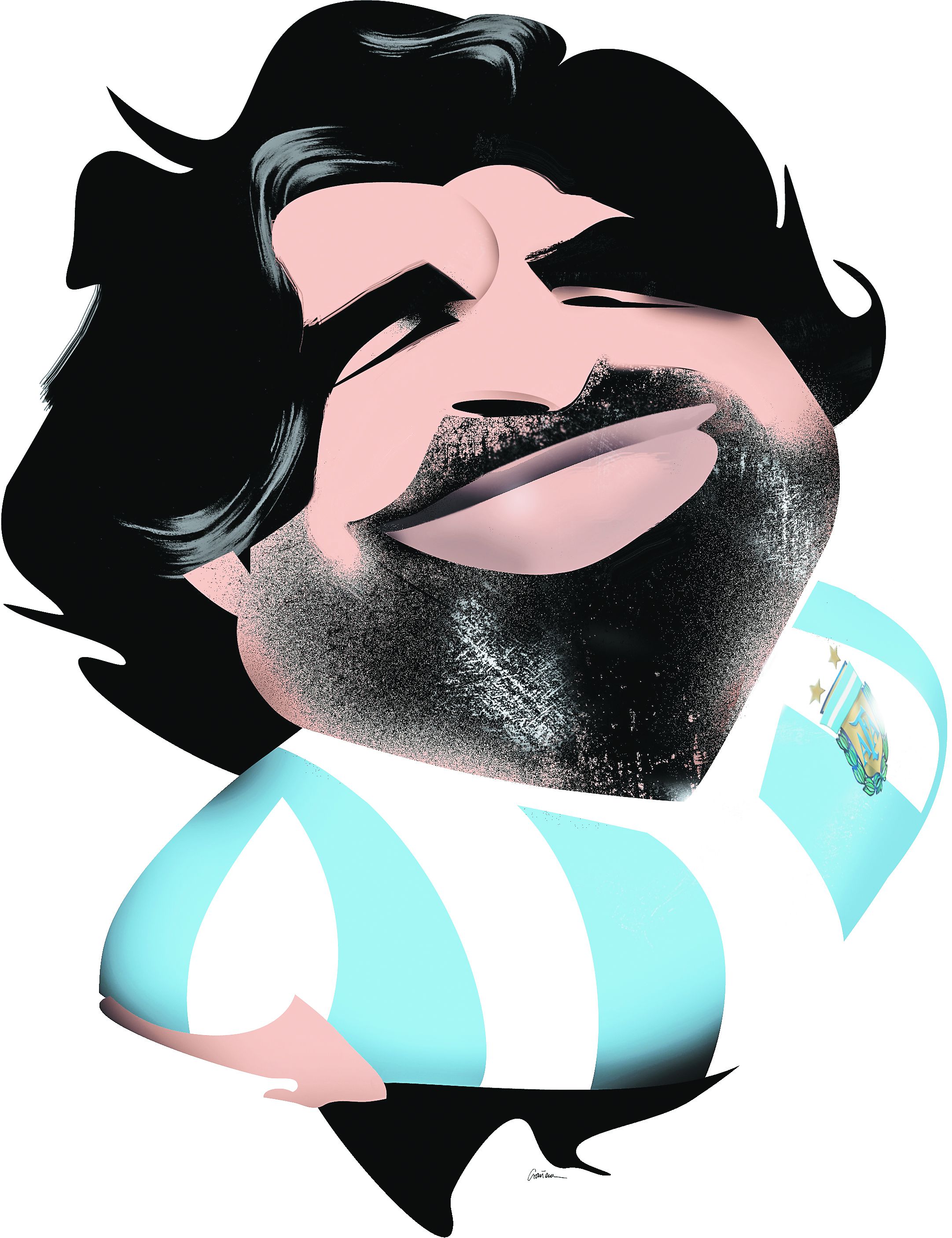 Ilustración Diego Armando Maradona