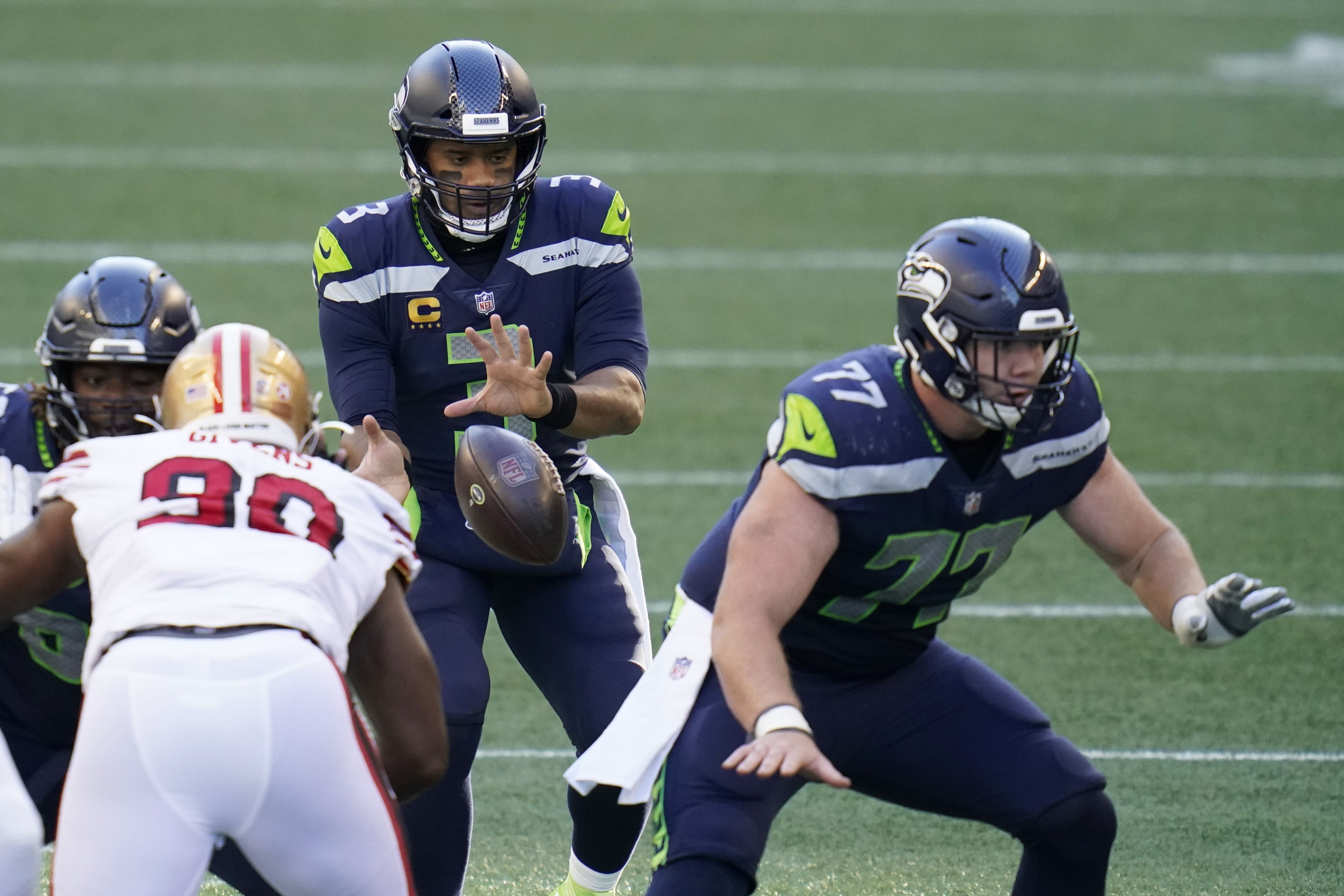 Russell Wilson's throws four TD passes as the Seattle Seahawks roll past  the San Francisco 49ers: Live updates recap, score, stats and more 