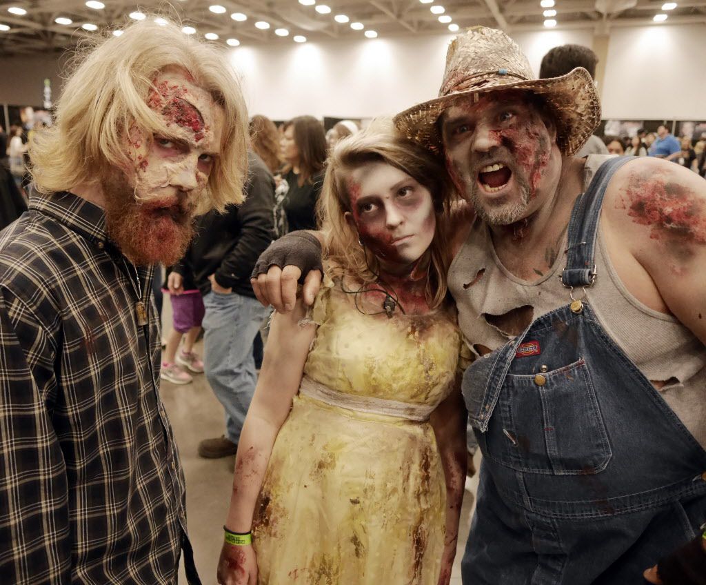 En la madrugada Ciudad pulgada Photos: Killer zombie cosplay, 'Walking Dead' stars at Walker Stalker Con  Dallas