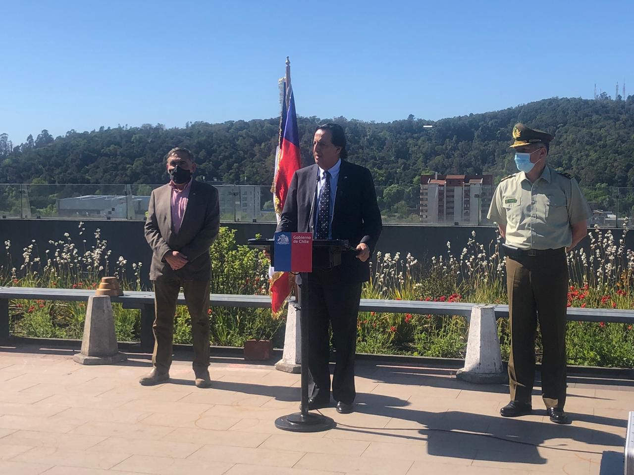 Visita de ministro Pérez y general director Mario Rozas a La Araucanía