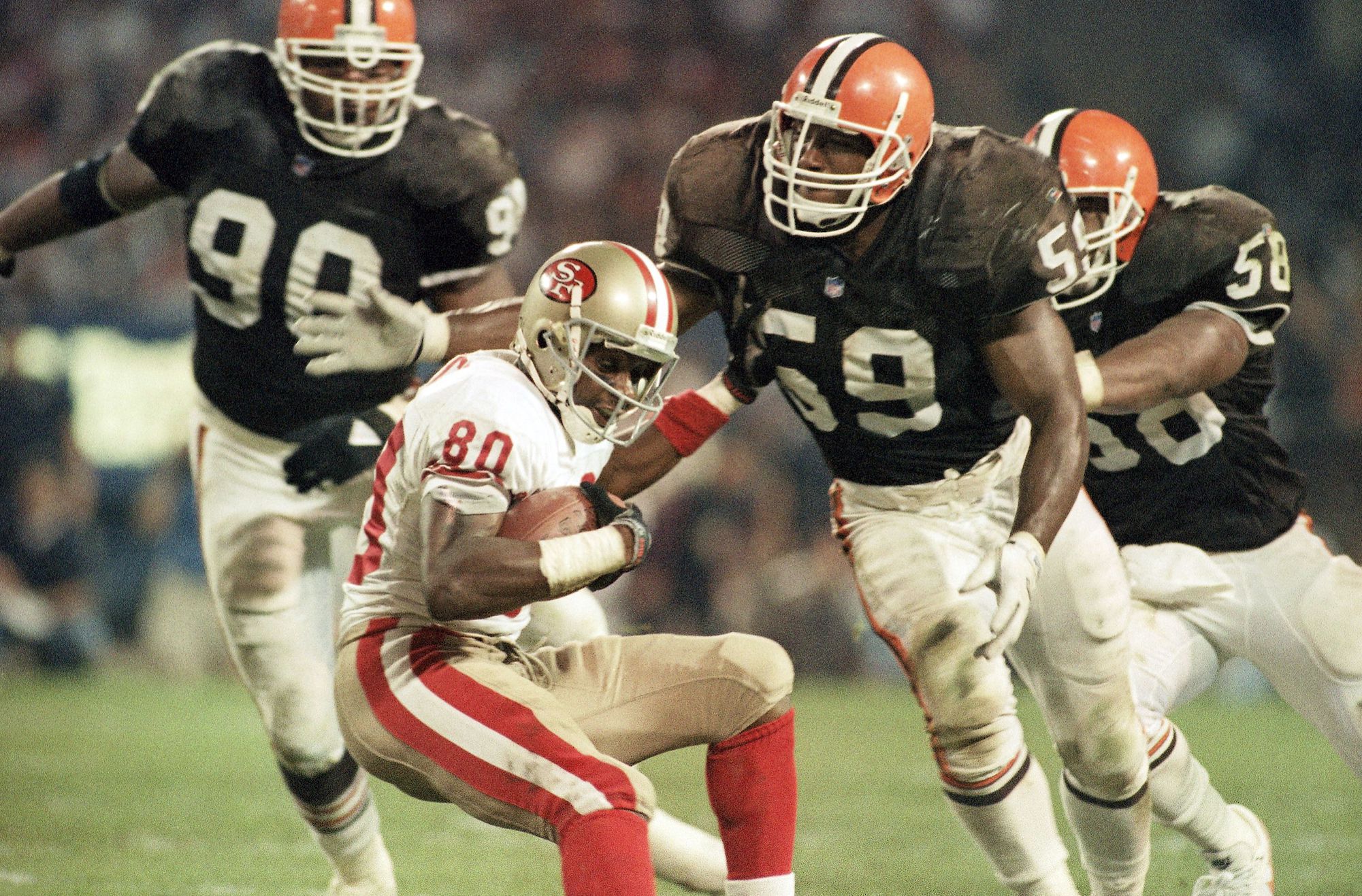 This 1993 Browns win over 49ers was one of Bernie Kosar's last