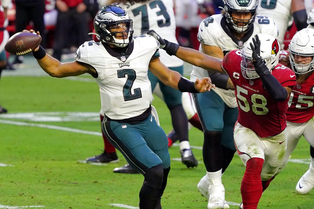 Eagles' Jalen Hurts surprises family with child battling cancer