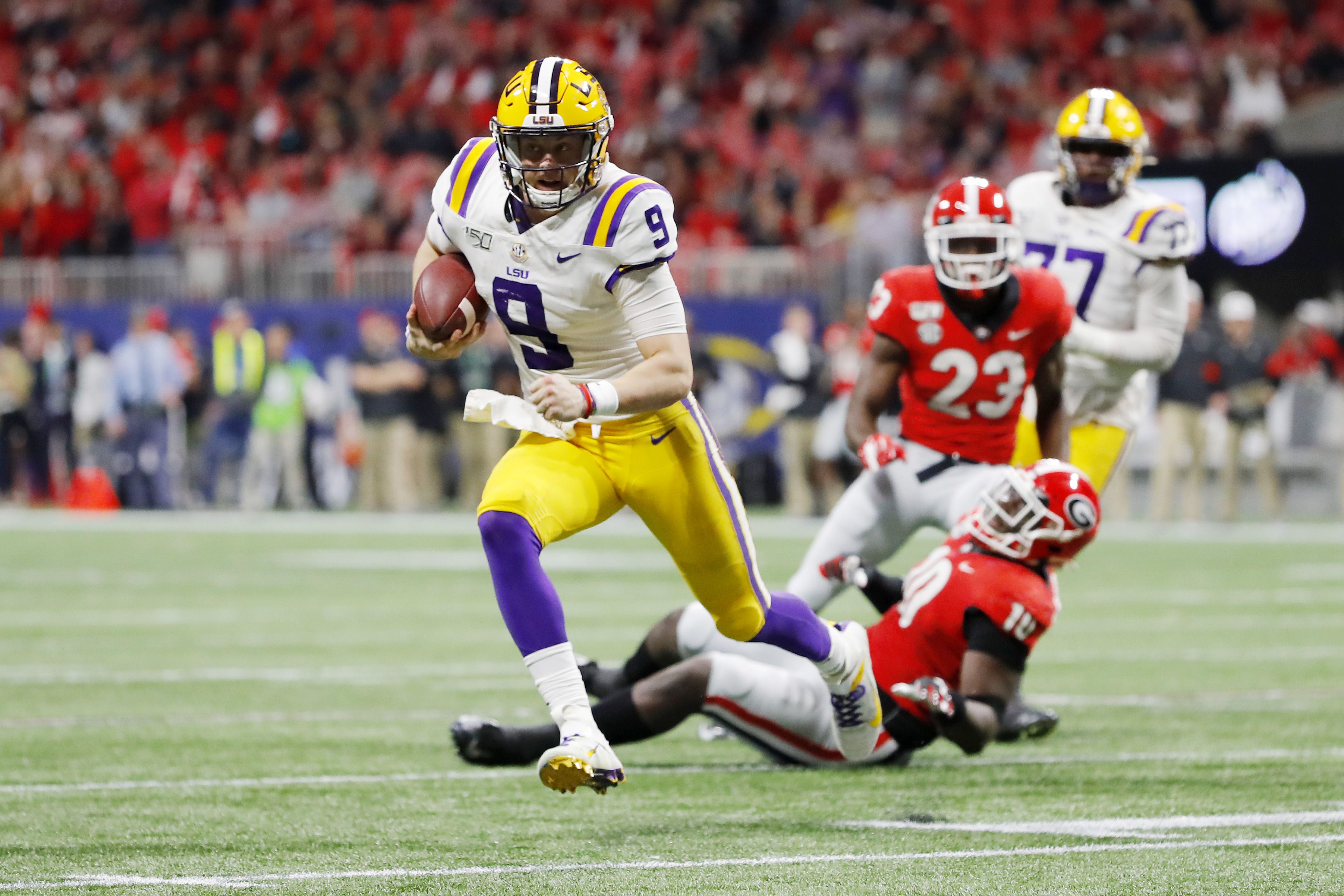 LSU's Joe Burrow throws 4 TDs in SEC title win over Georgia - Sports  Illustrated