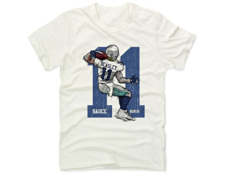 Cole Beasley Name & Number T-Shirt - Ash - Tshirtsedge