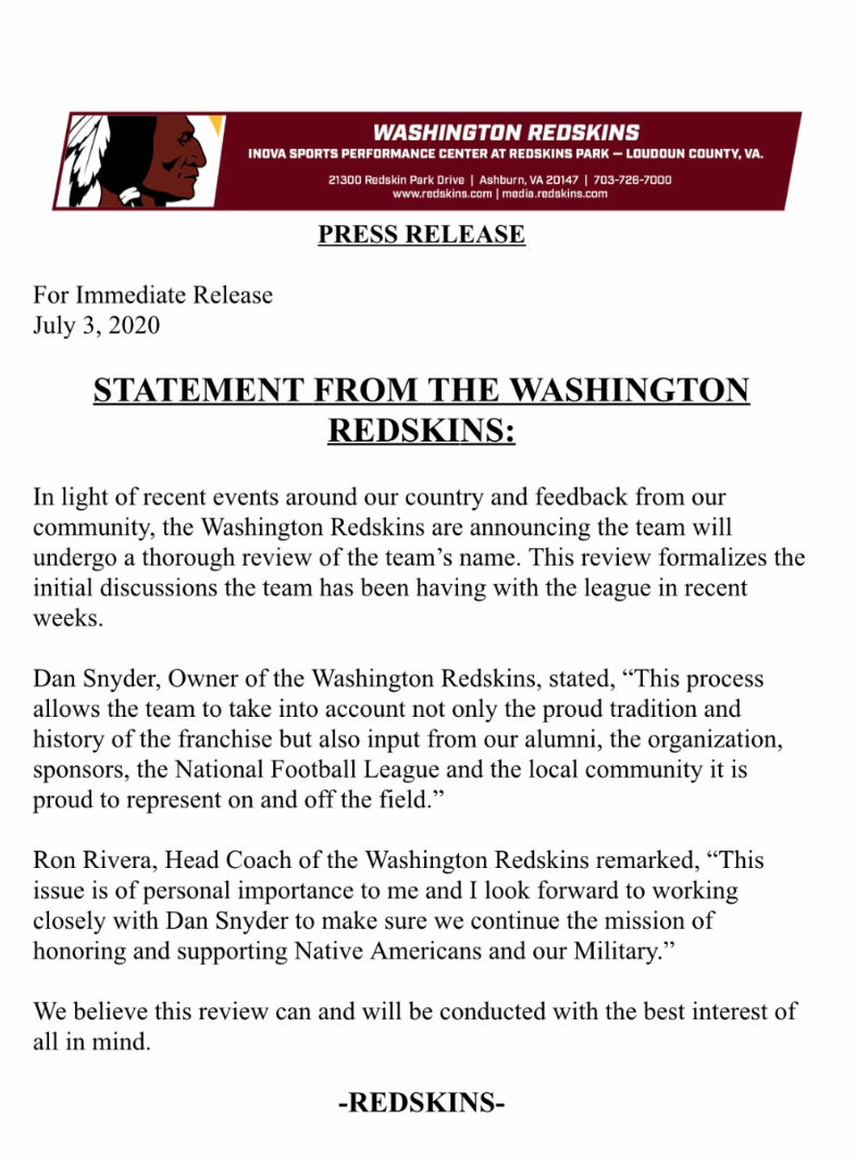 With Name Change, Redskins' In-House Counsel Must Consider Trademark Uses,  Sponsorship Agreements