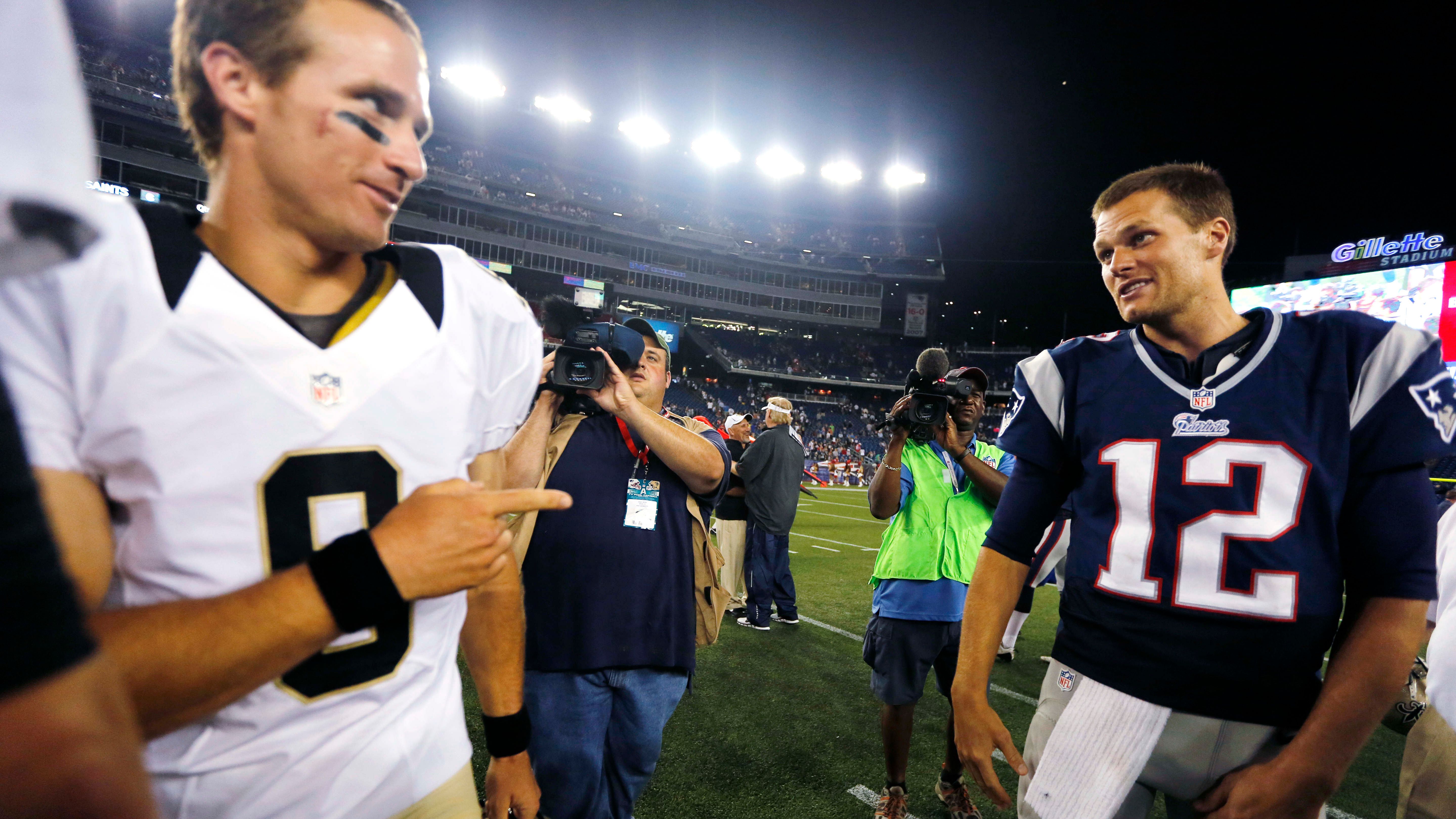 Video Tom Brady, Drew Brees set to face off in NFL playoff game - ABC News