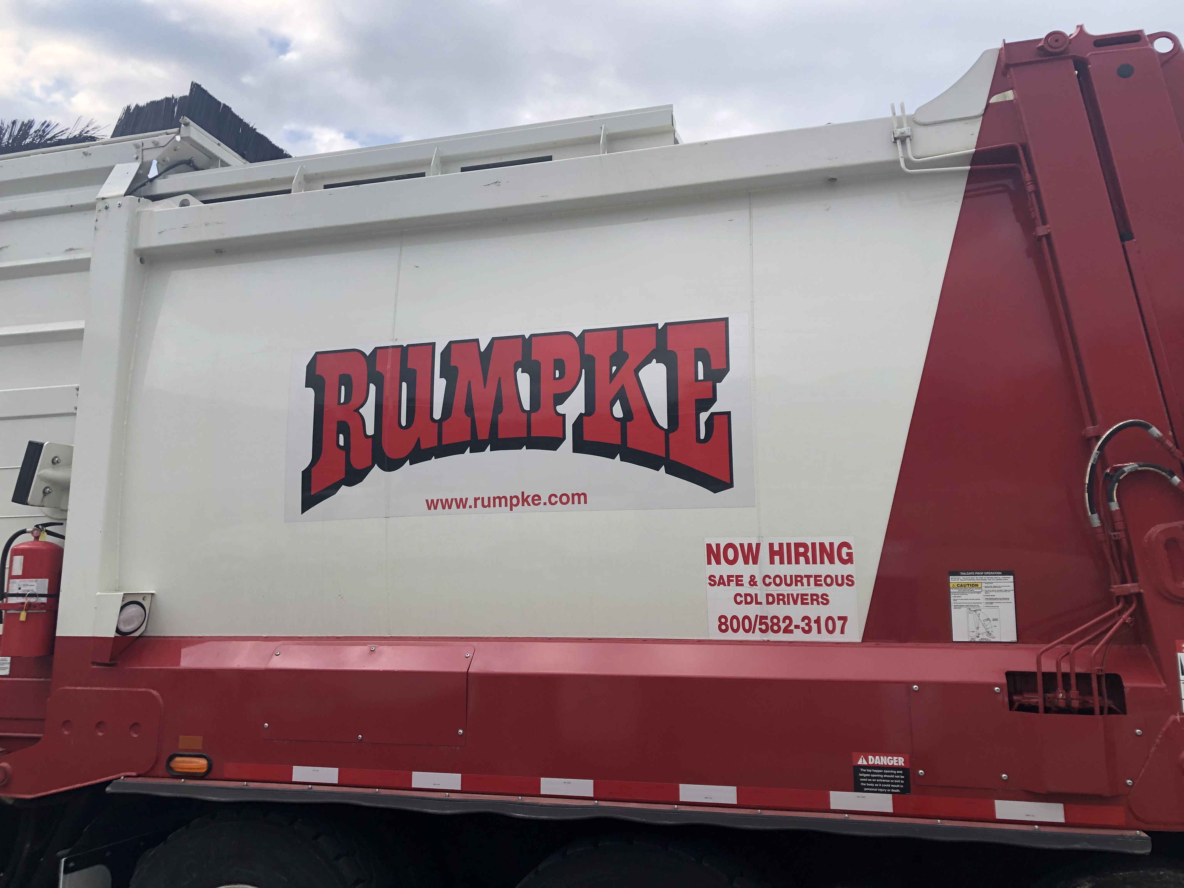 rumpke toy garbage truck