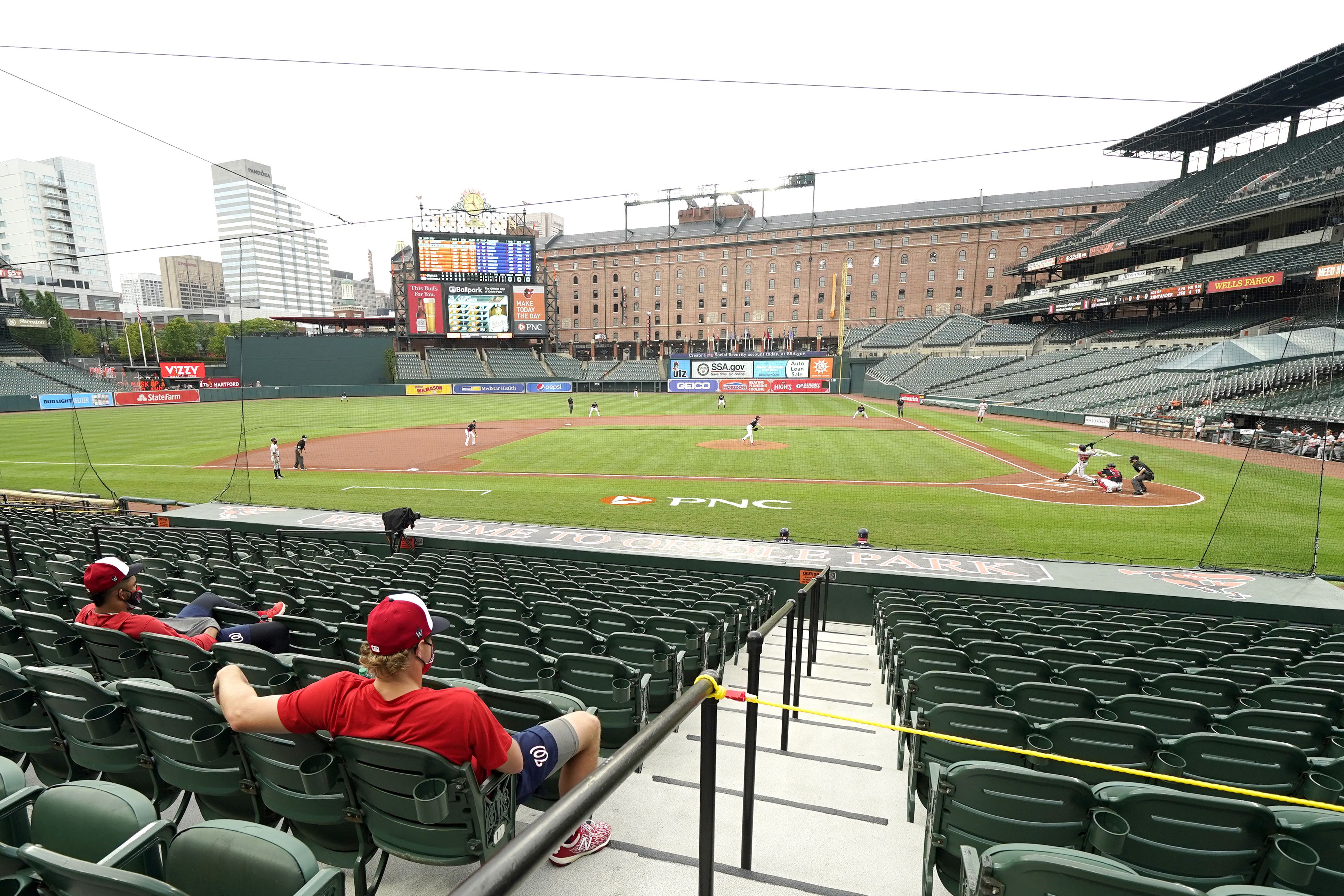 The Orioles have a split squad day with nothing televised - Camden