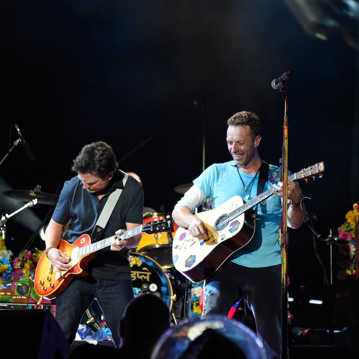 Michael J. Fox sube al escenario de Coldplay