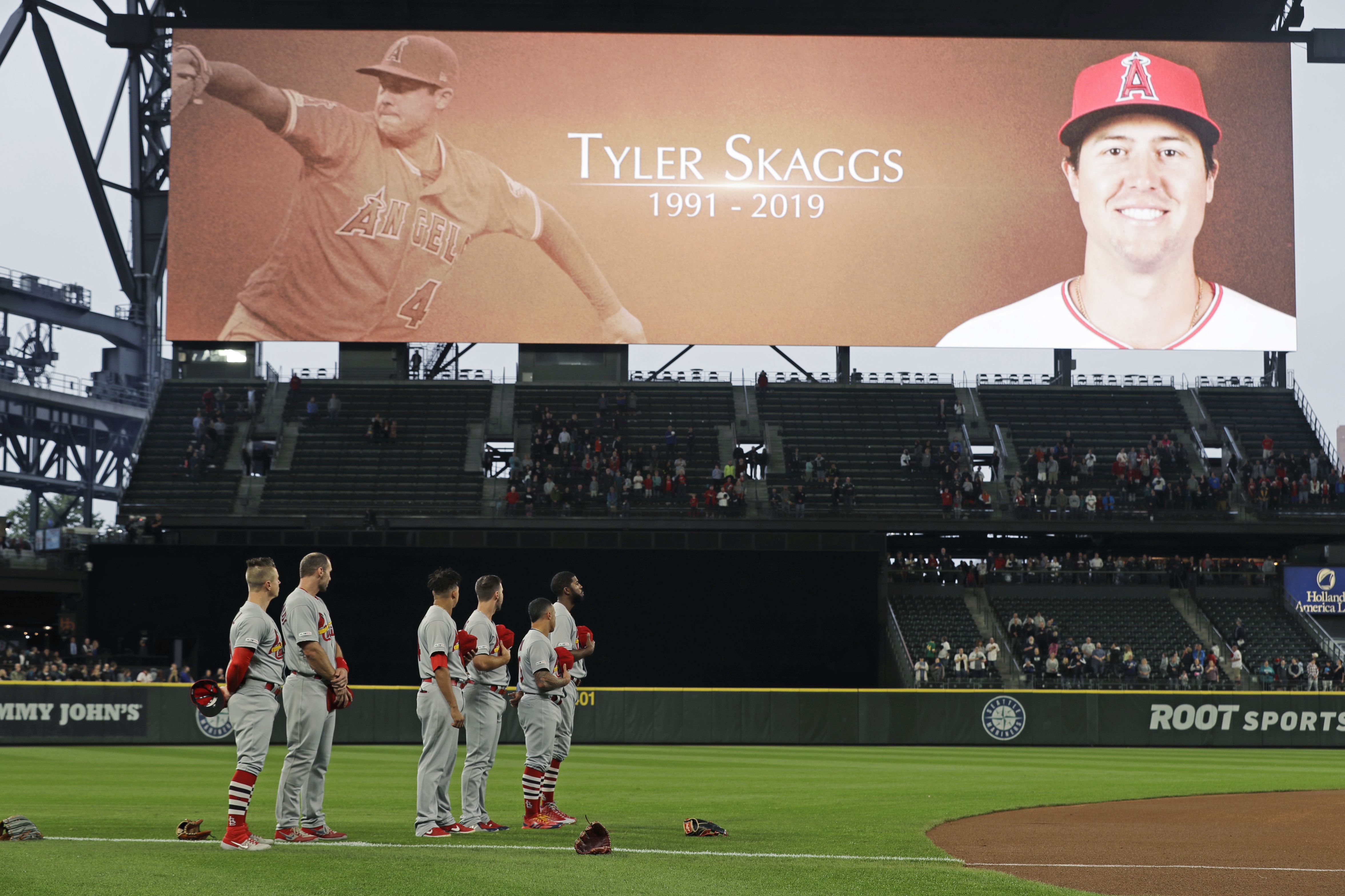Moment of silence held before MLB game in memory of Angels pitcher