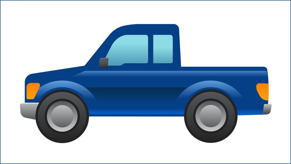 Emoji camioneta