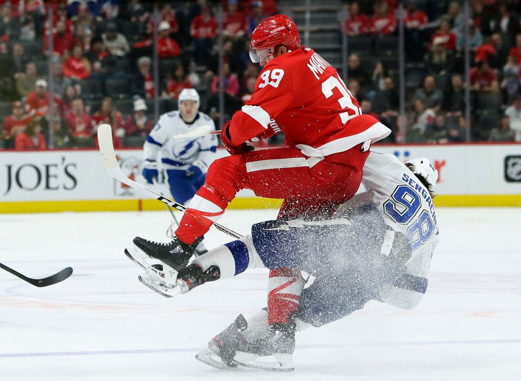 Red Wings unraveled when Luke Glendening left as Tyler Johnson's line took  over game for Lightning 