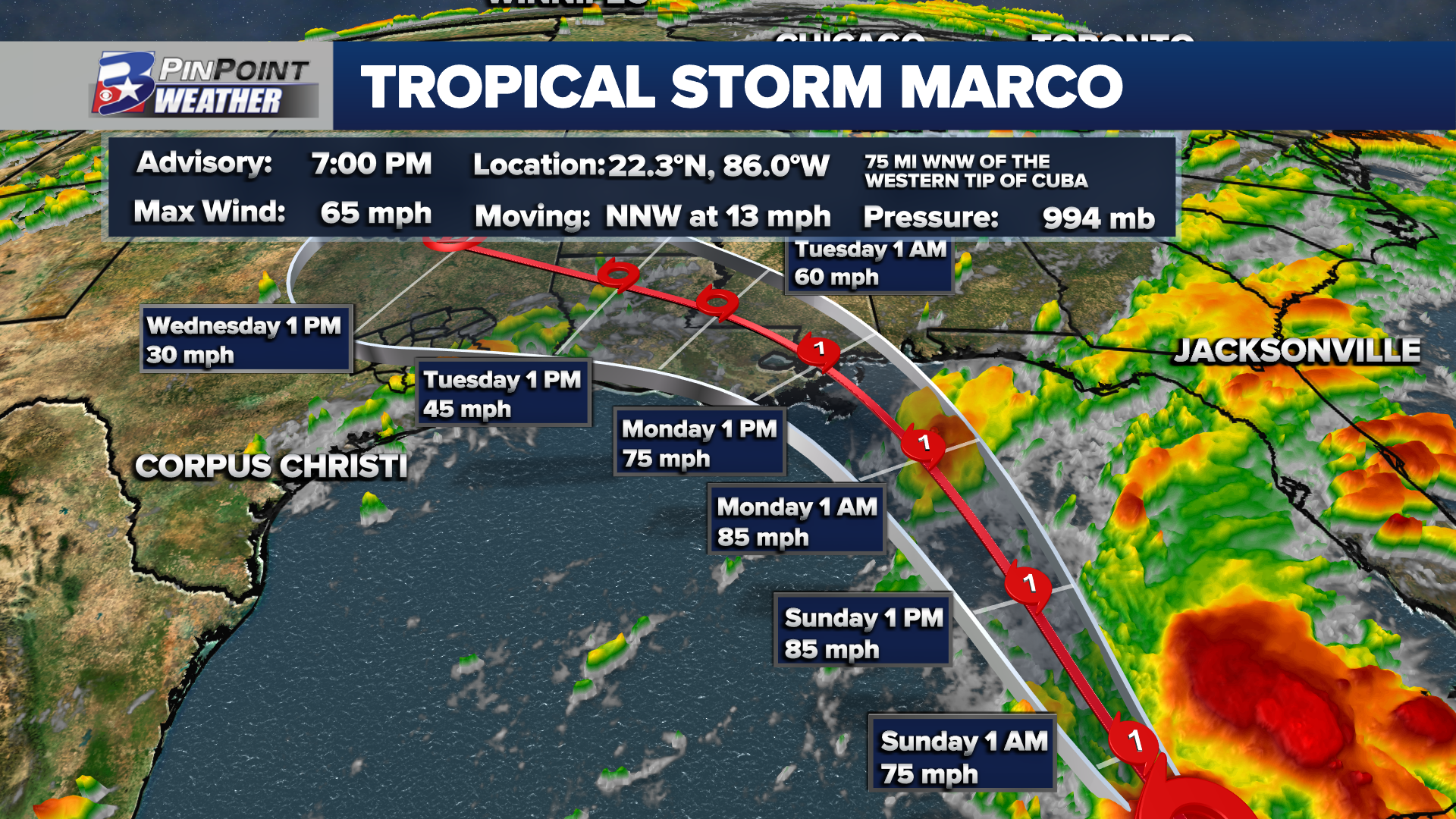 Tropical Storms Marco And Laura Eyeing The Central Gulf