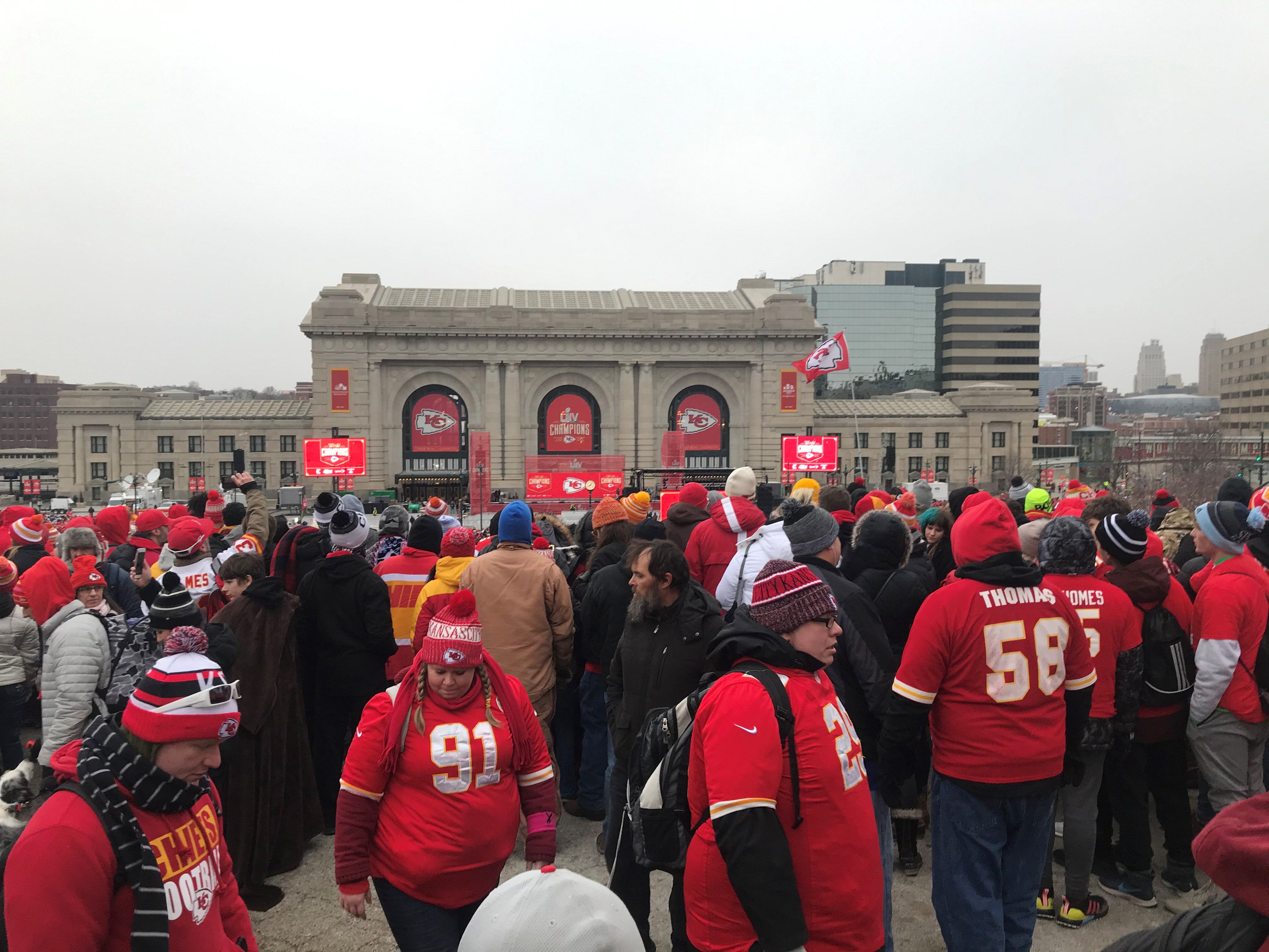 Chiefs Championship Photo Op at Union Station