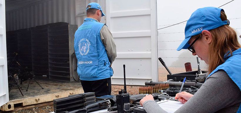 Observadores de la Misión de la ONU en Colombia. Foto: Misión de la ONU en Colombia