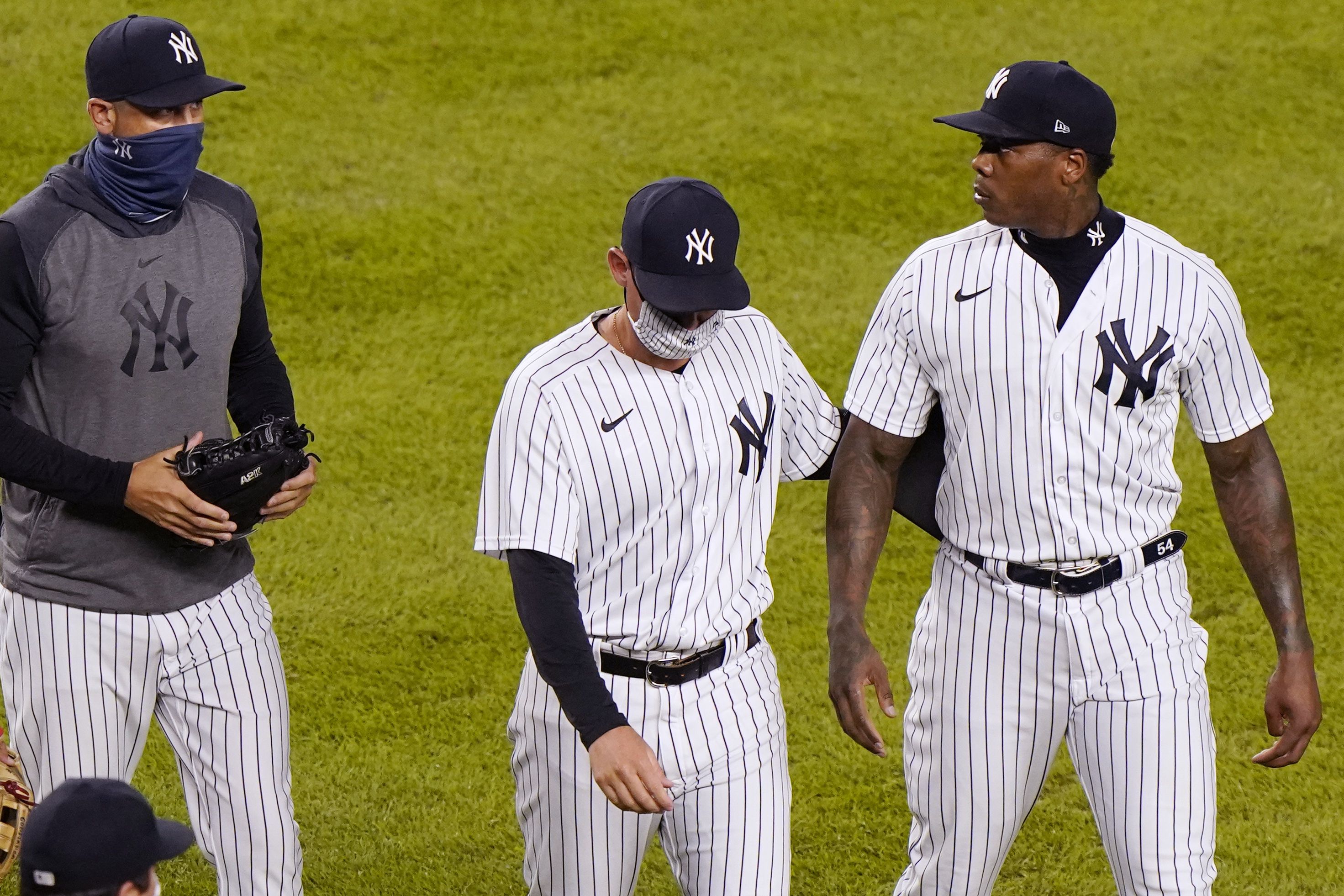 El dominicano Domingo Germán, de los Yankees de Nueva York, lanza el 24º  partido perfecto de la historia de la MLB