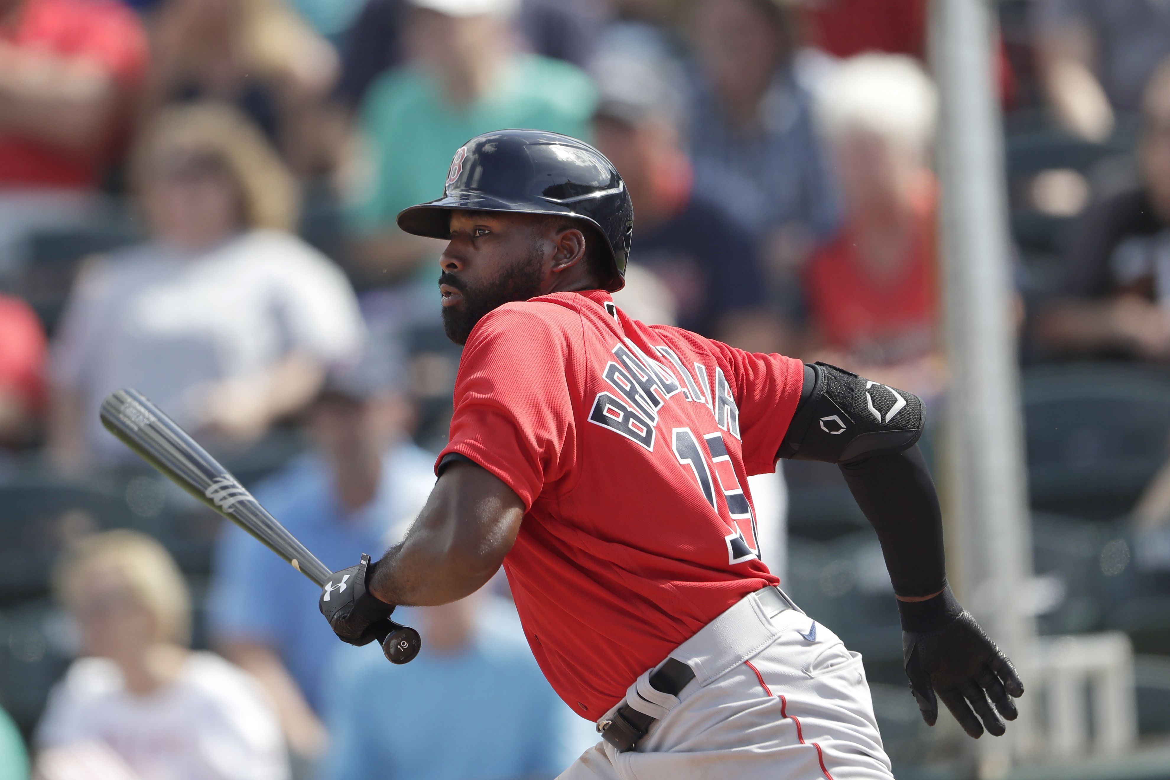 Jackie Bradley Jr., back with the Red Sox, plans to 'just do the opposite  of what I did last year' - The Boston Globe