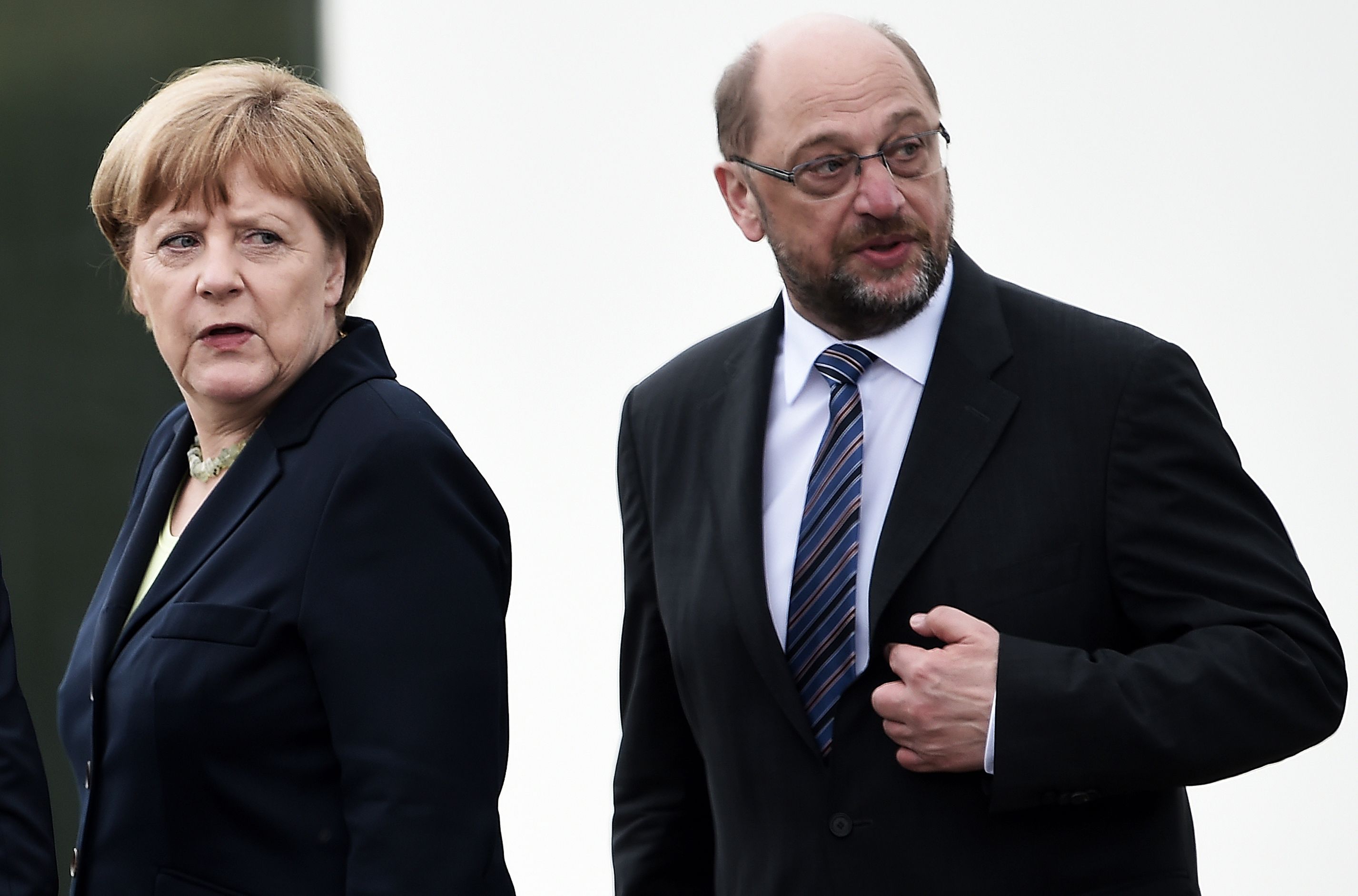 Schulz y Merkel