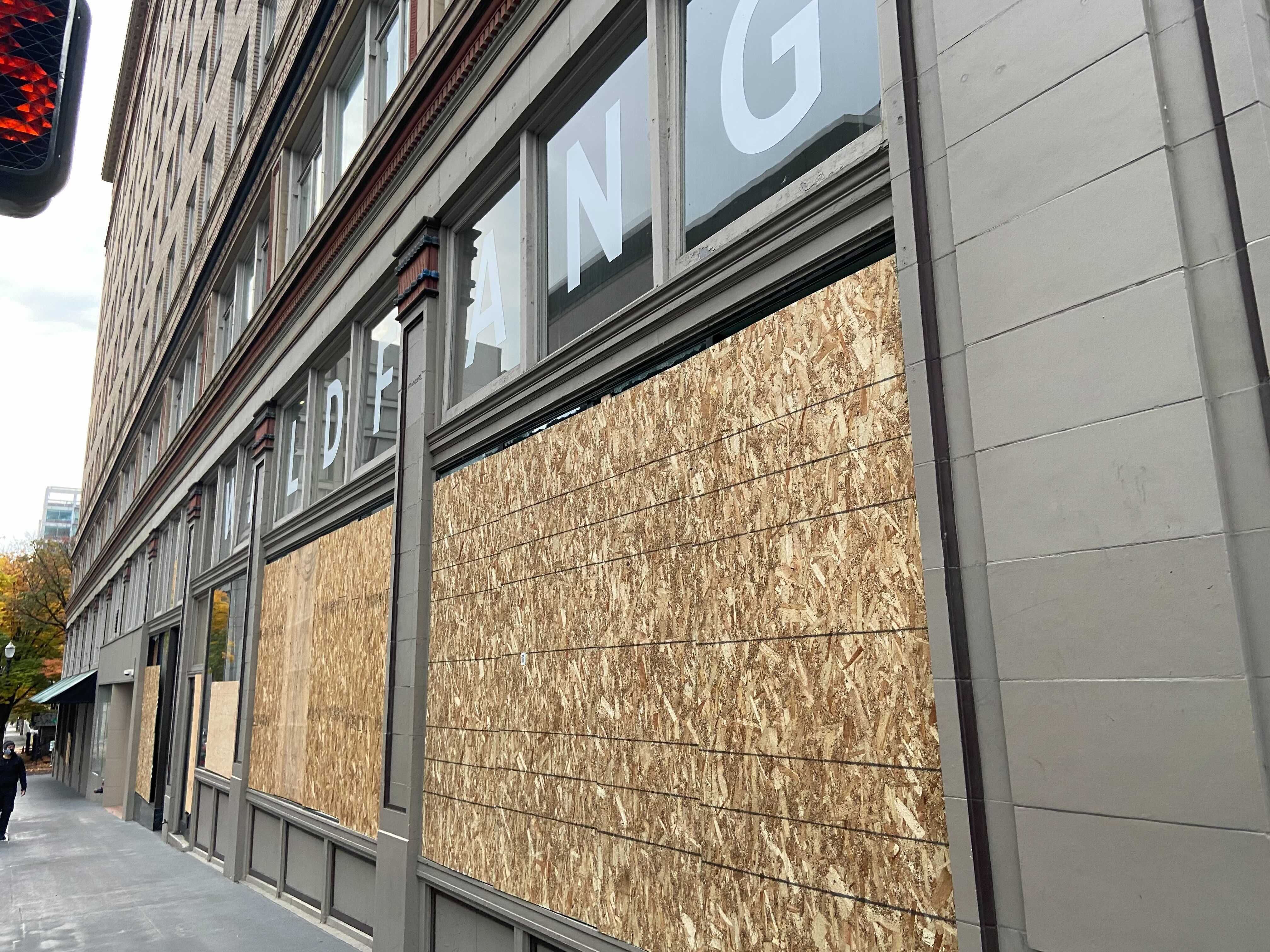 Photos: Damage to downtown Portland after overnight riot