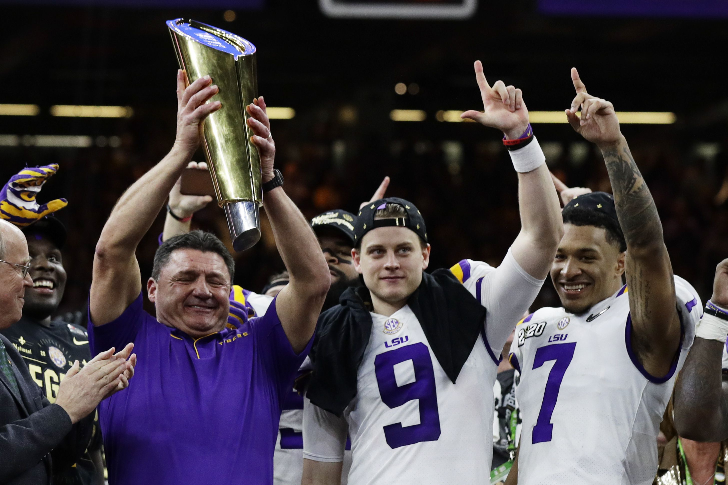 LSU's Ed Orgeron is AP college football coach of the year