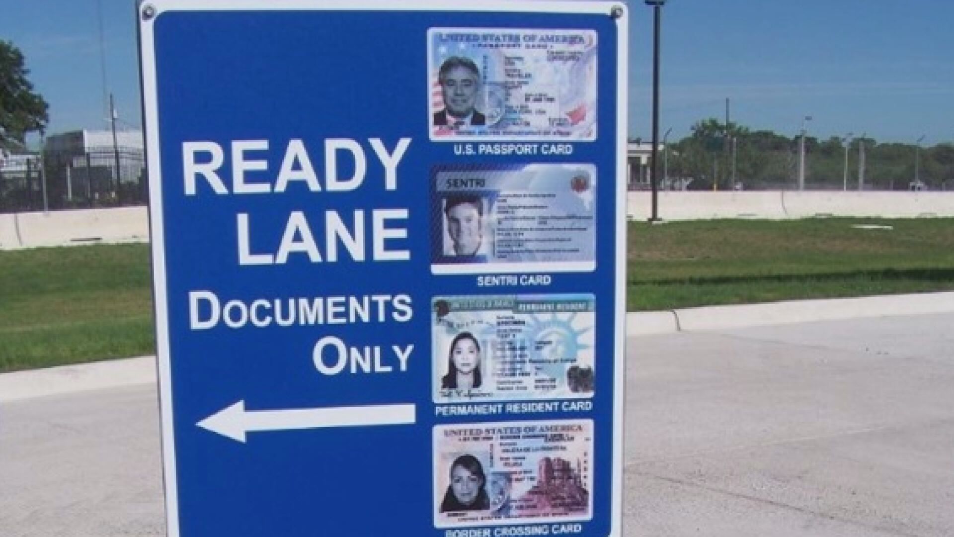 Find out what documents allow you to use the Ready Lane at the
